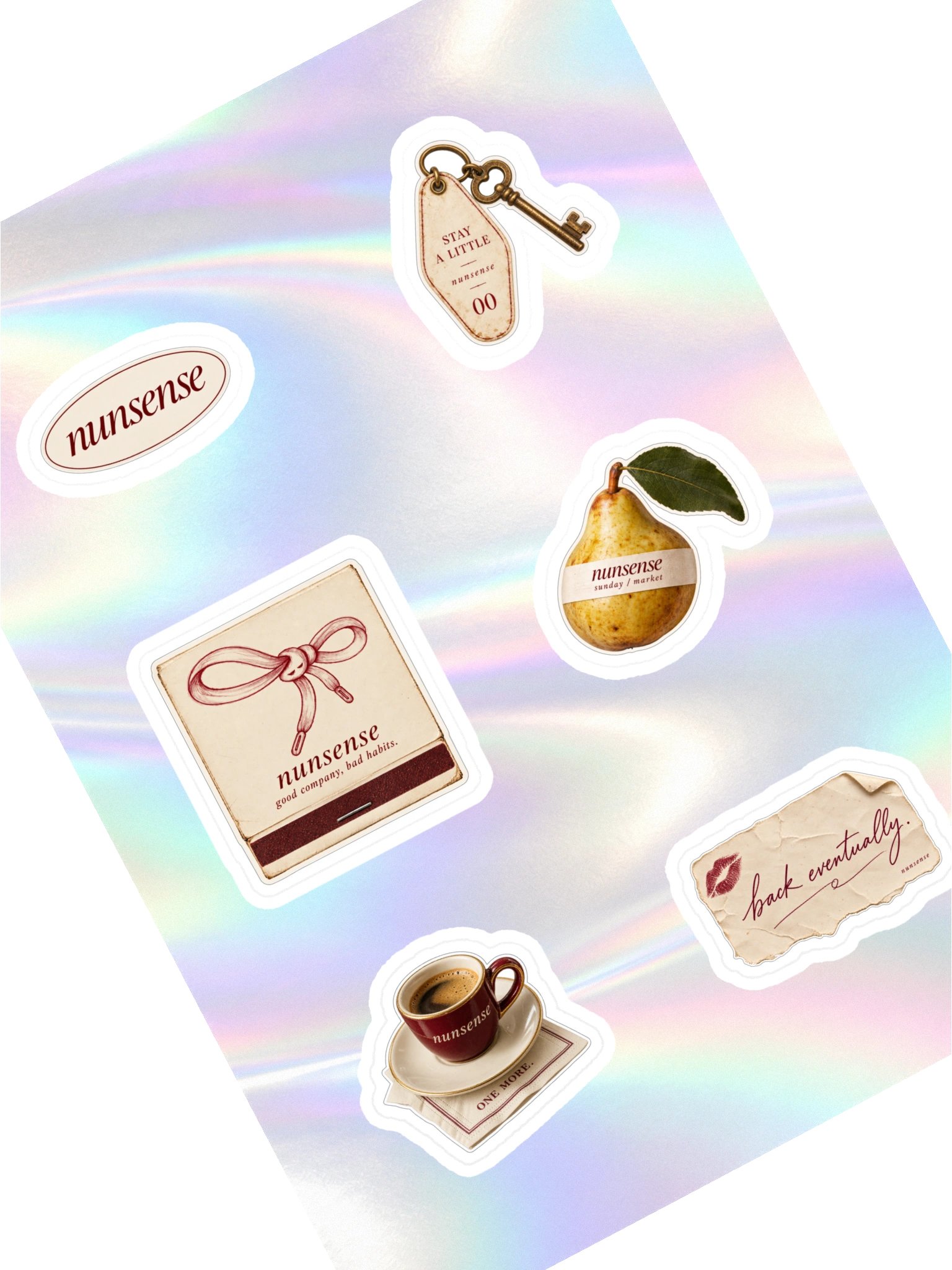 NUNS “LITTLE HABITS” STICKER PACK product image (1)
