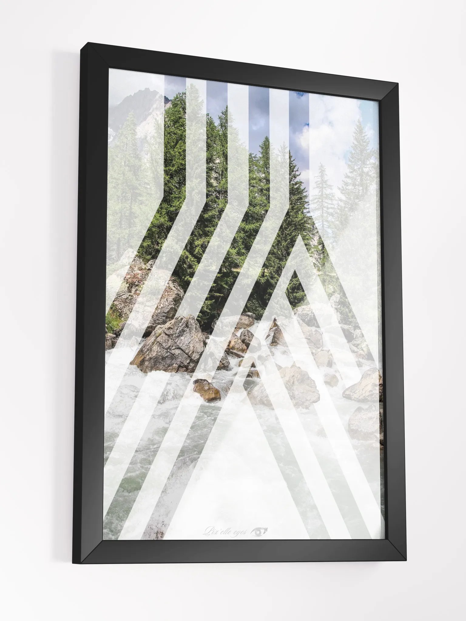 GeoGraphik Art Print – White Lavachey Torrent product image (6)