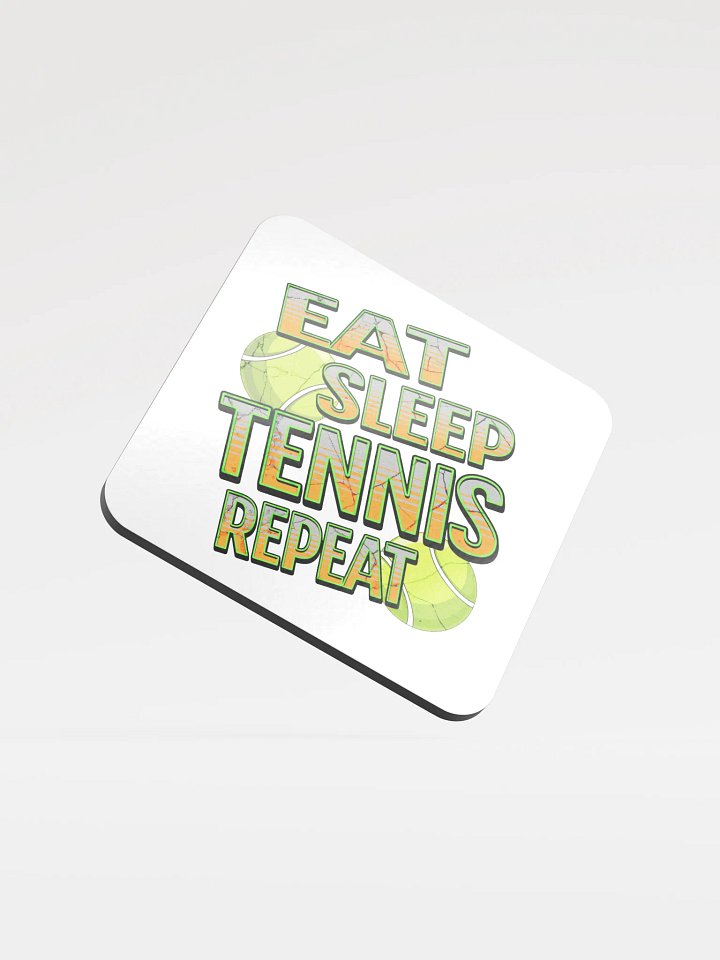 Eat Sleep Tennis Repeat Angle Textured Coaster Set product image (2)
