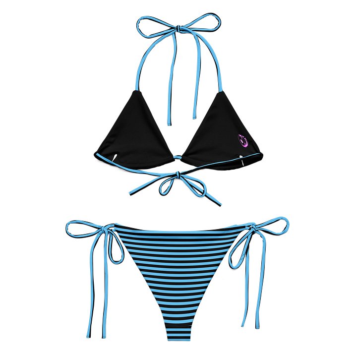 Blaque and Blue Kat Skull Bikini product image (2)