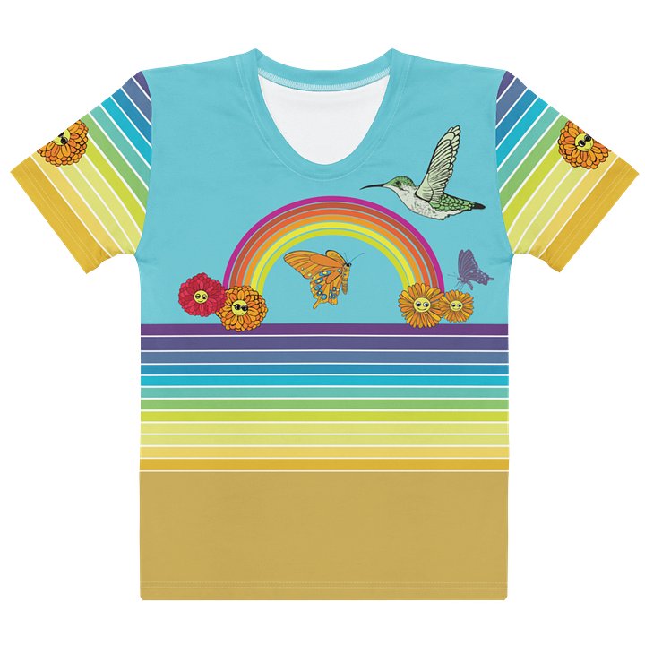 Womens Rainbow Butterfly Dream T-shirt product image (1)