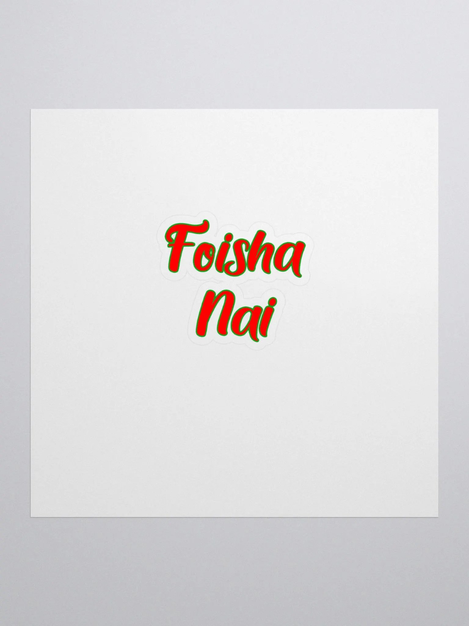 Foisha Nai Kiss Cut Stickers product image (1)