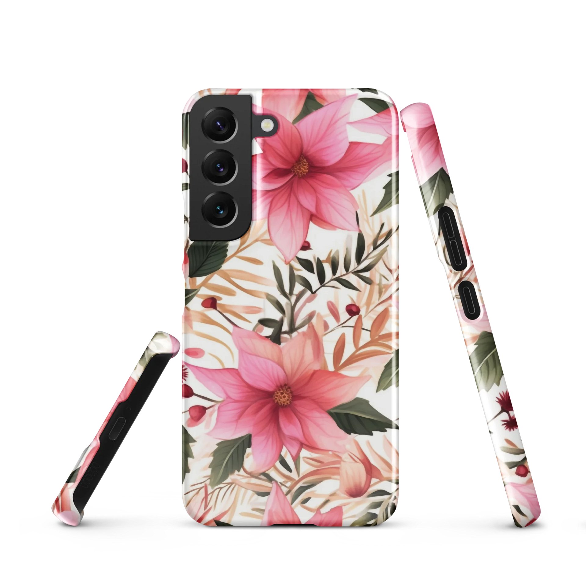 Pink Poinsettia Samsung® Snap Case product image (1)
