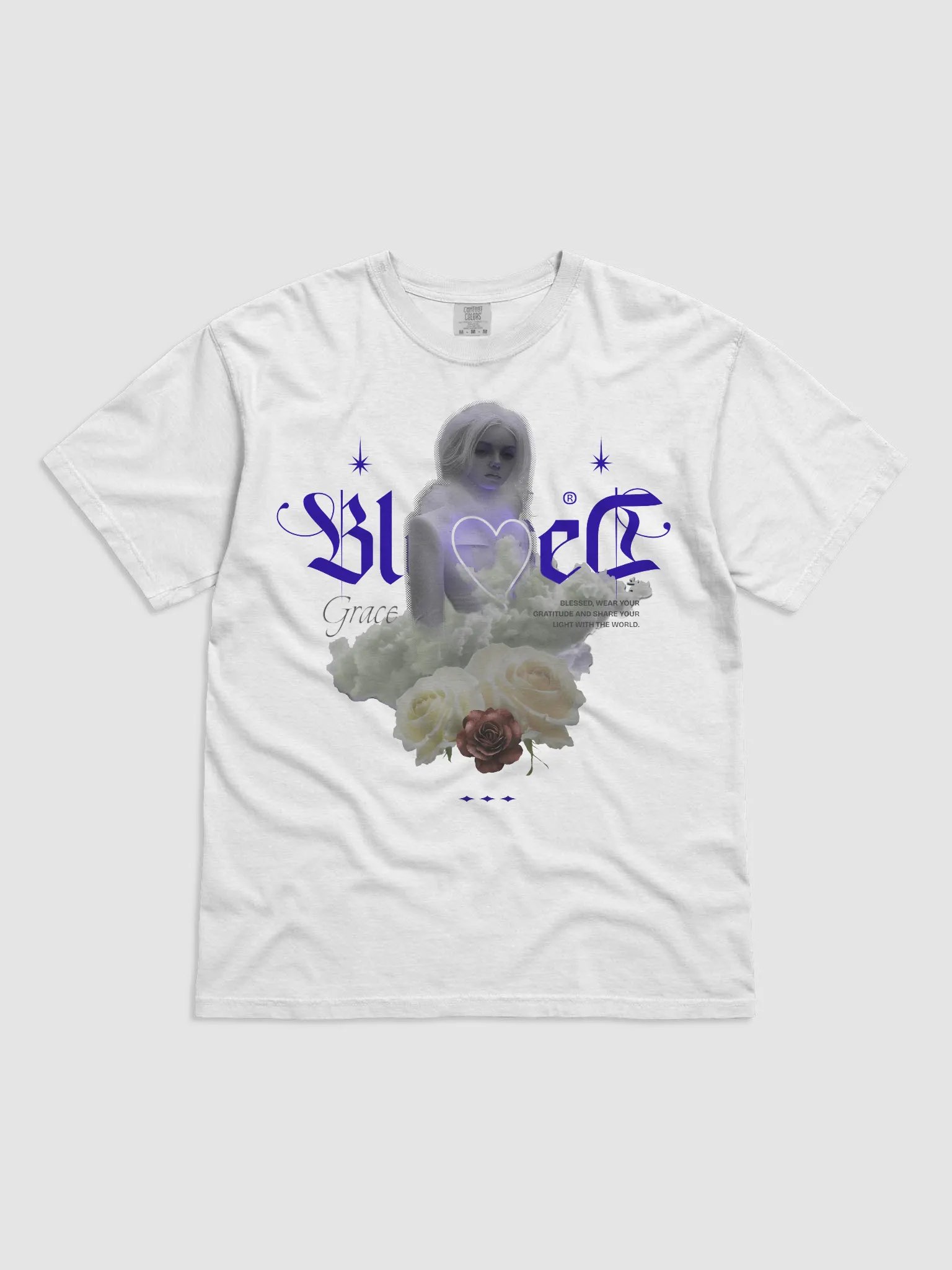 Ethereal Neon Heart T Shirt Gothic Fantasy Graphic product image (11)
