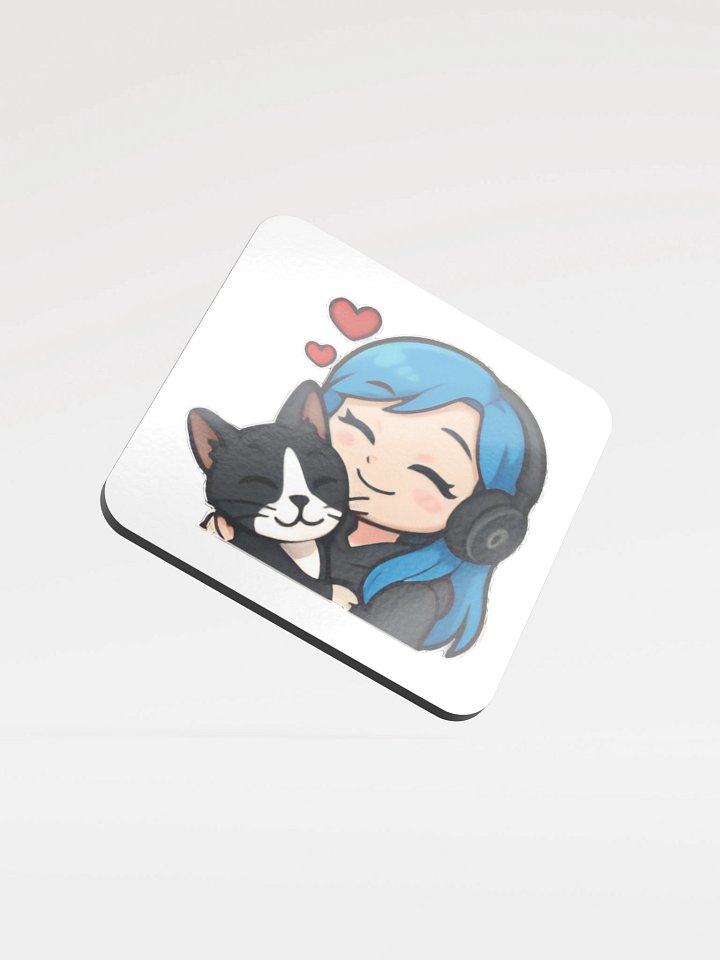 Kitty Cuddles Cork Coaster product image (2)