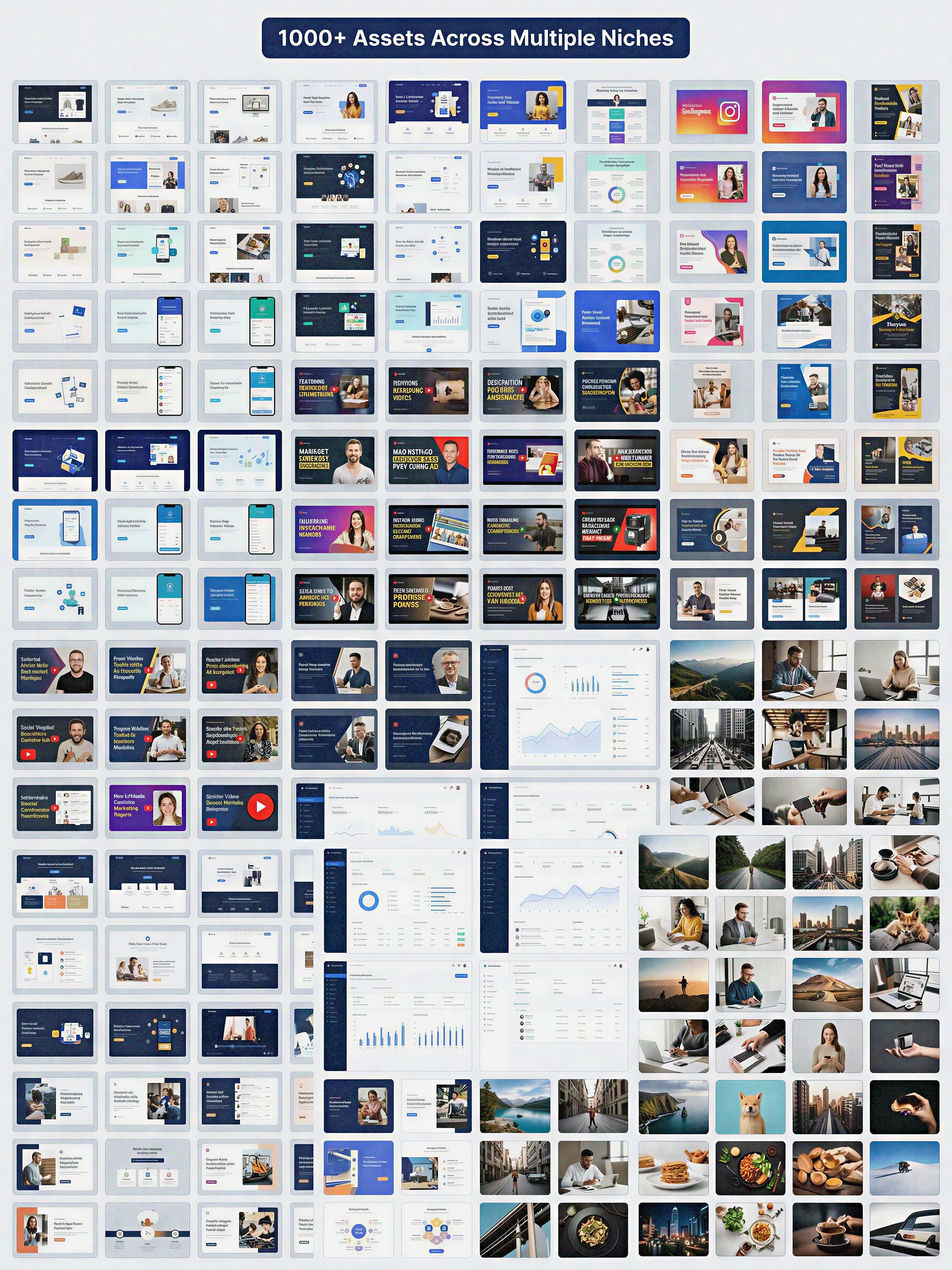 Ultimate AI Asset Library – 1000+ Multi-Niche Visuals for Creators, Marketers & Freelancers product image (3)