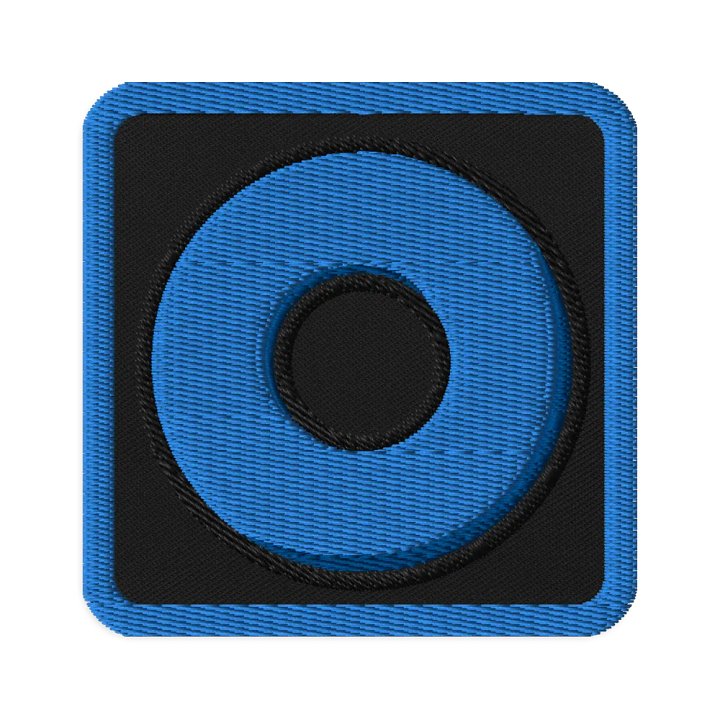 Blue Ring Embroidered Patch product image (1)