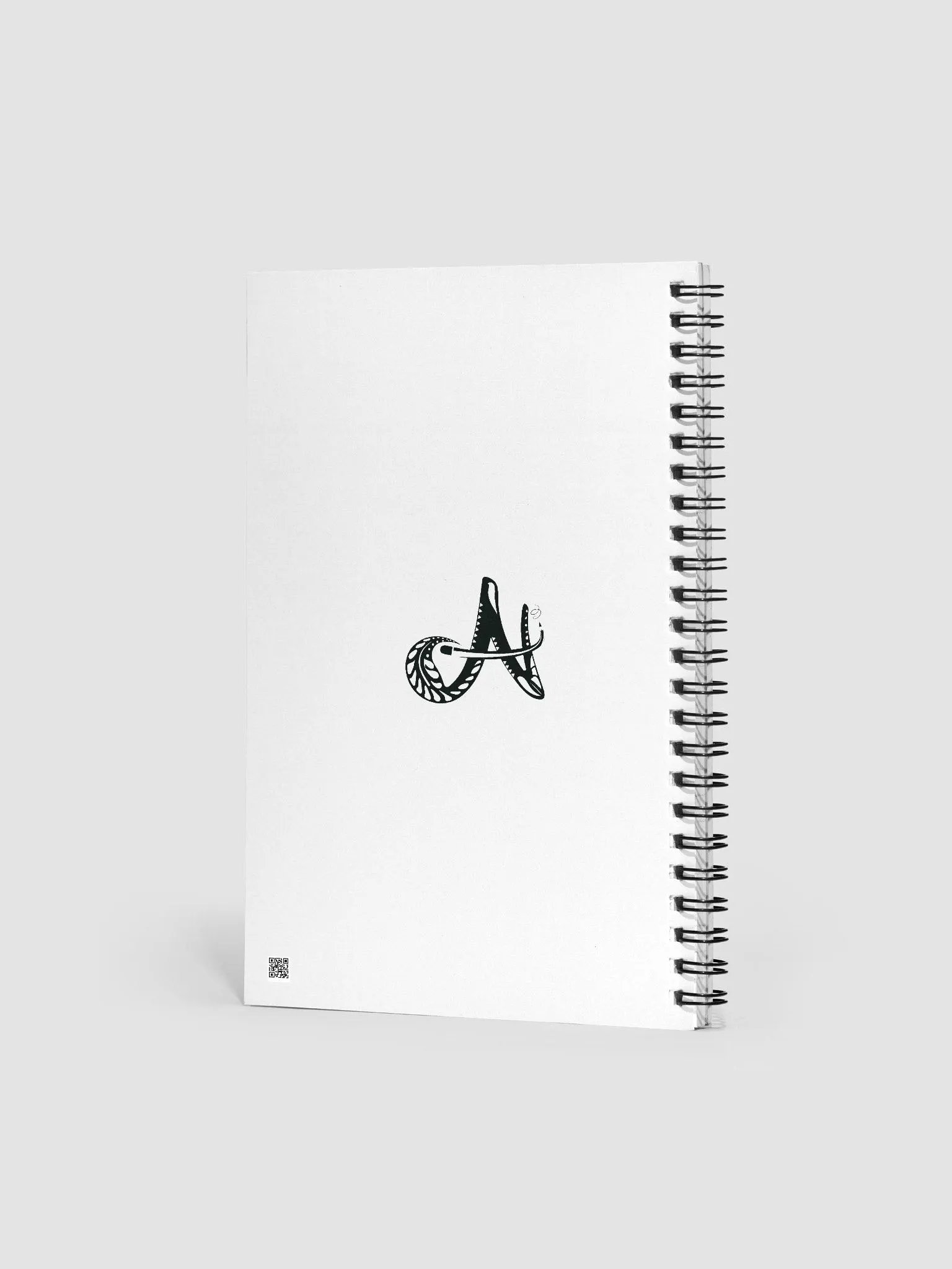 "Nurture Aspire Thrive" Dotted Spiral Notebook in Black product image (2)