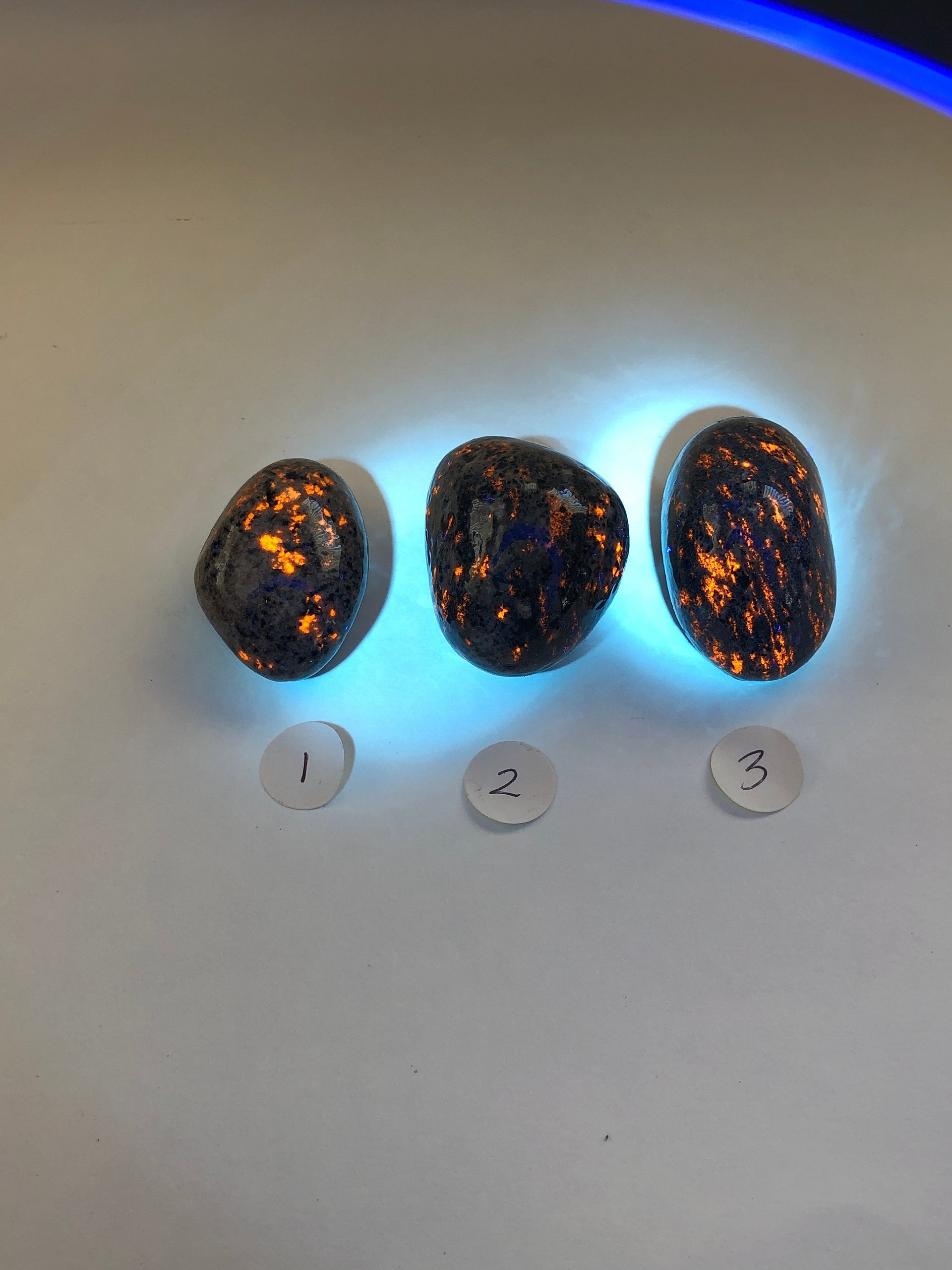 Phosphorescent Sodalight (Emberlight) rock cabinet knobs product image (1)