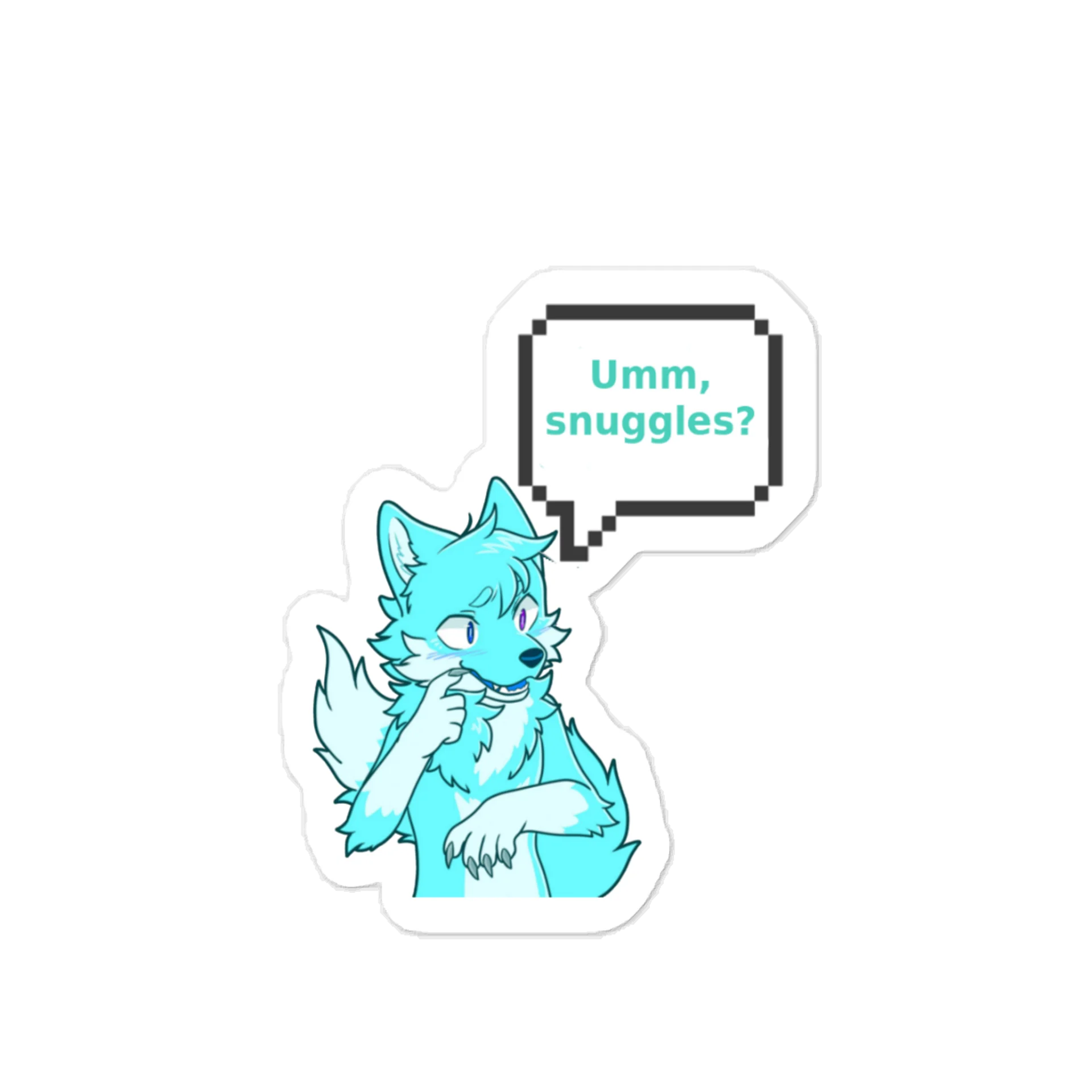 Vynal "Um, Snuggles?" Sticker product image (1)