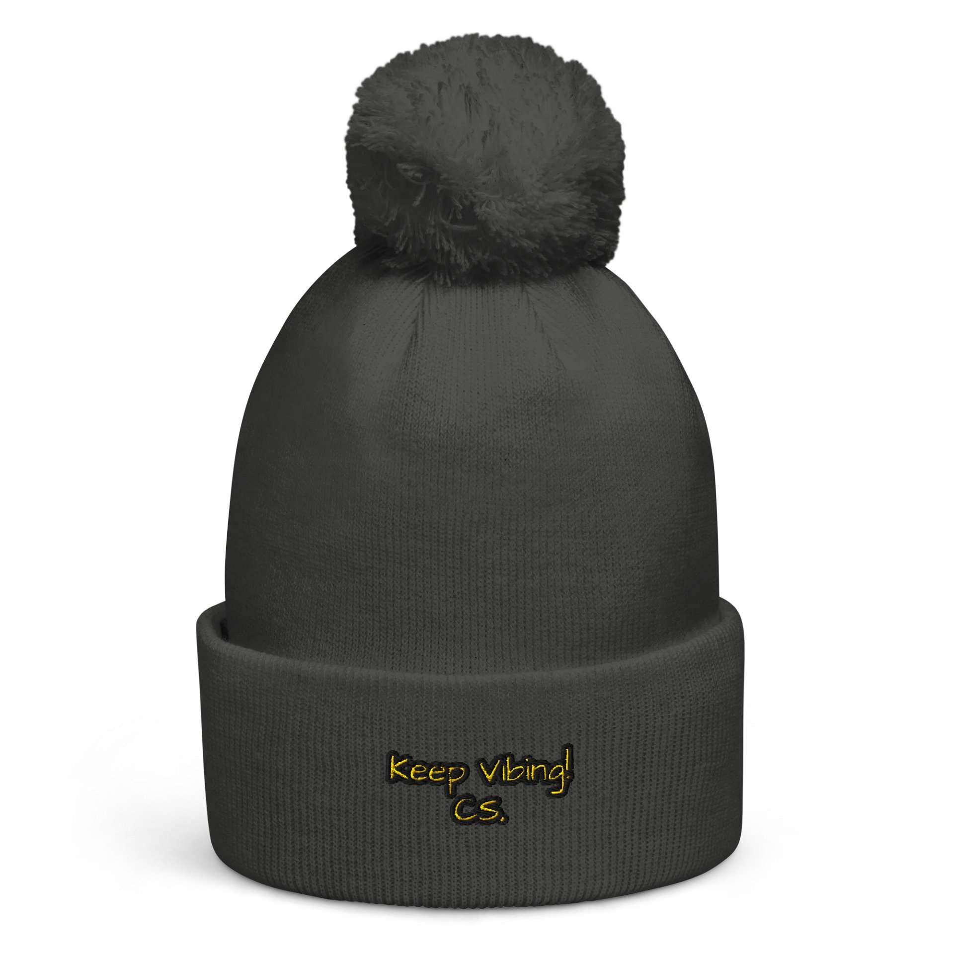 CS Keep Vibing Pom Pom Beanie product image (4)