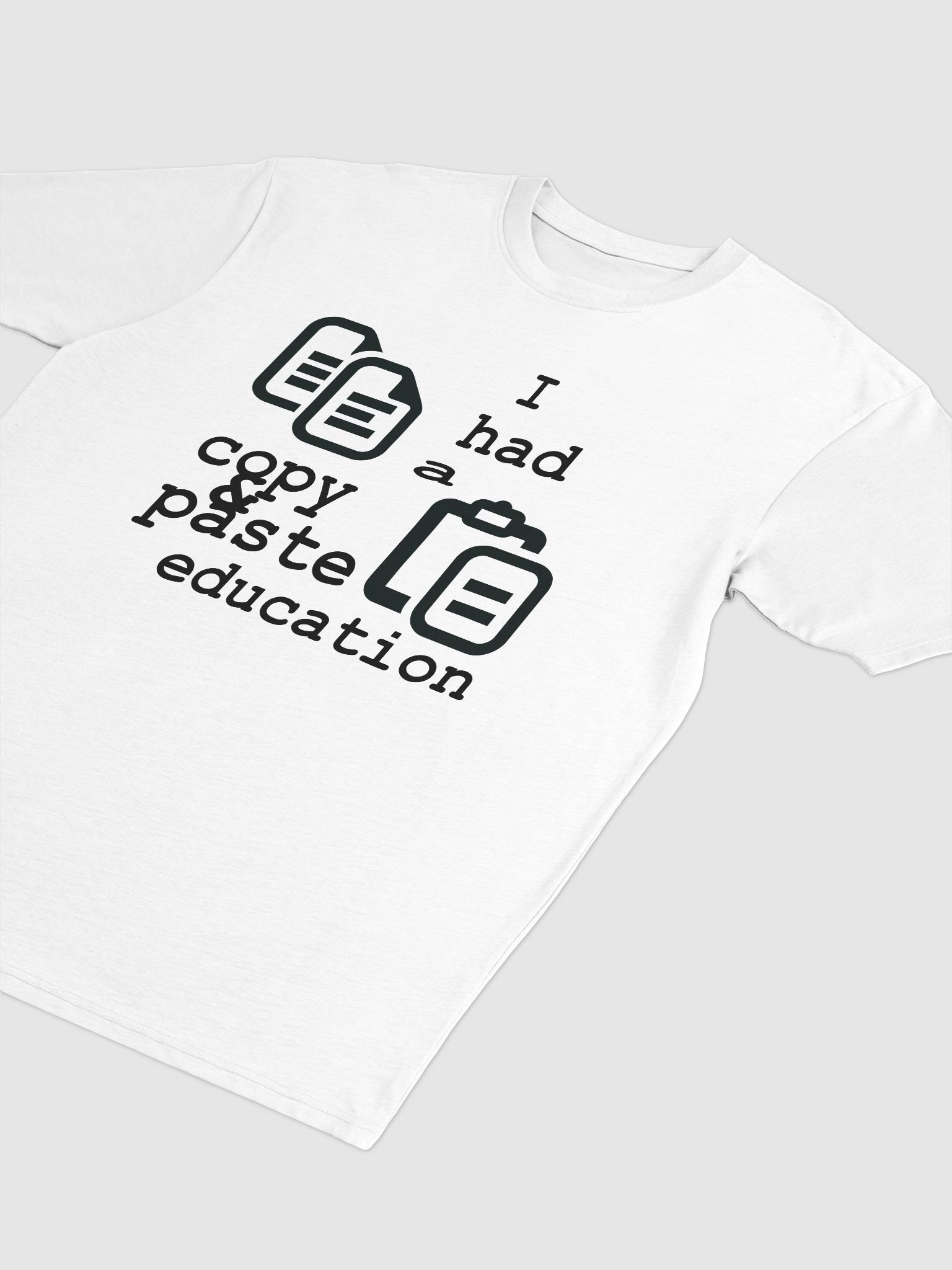 I Had A Copy & Paste Education - Black - Cotton Heritage Men's Premium Heavyweight Tee product image (3)