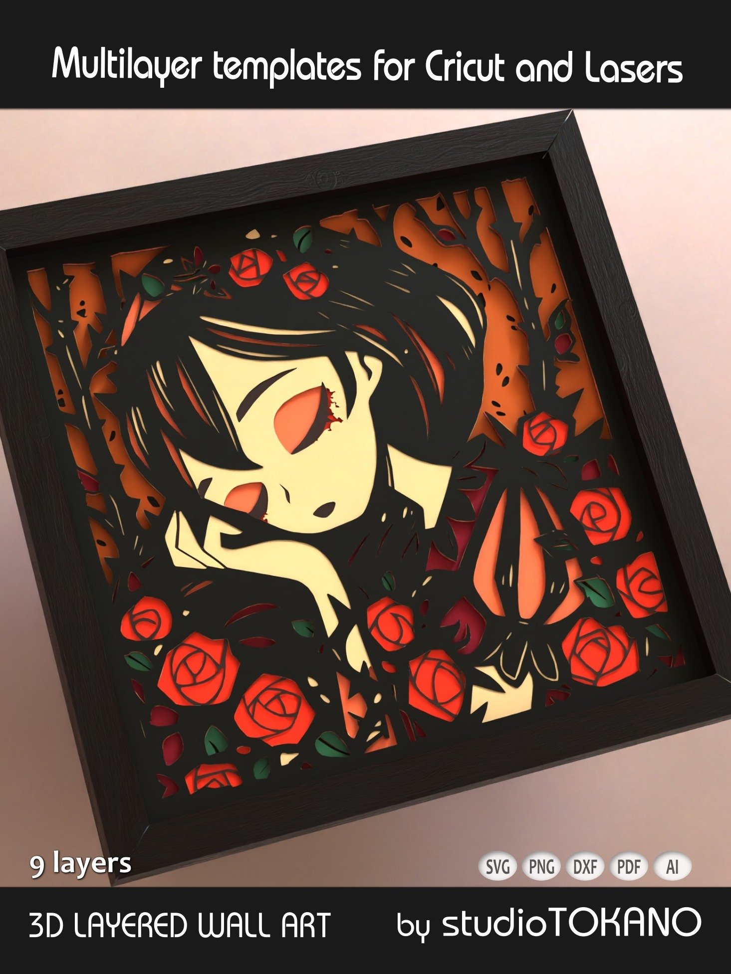 Sleeping Beauty Shadow box SVG product image (4)