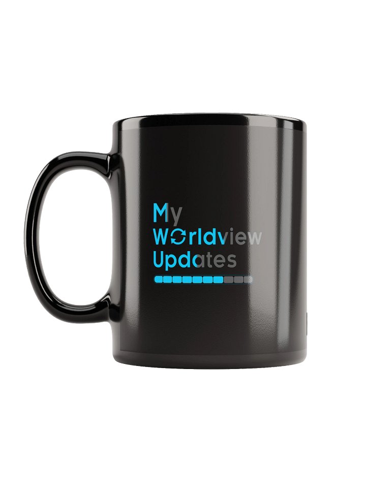 My Worldview Updates - Black Glossy Mug product image (1)