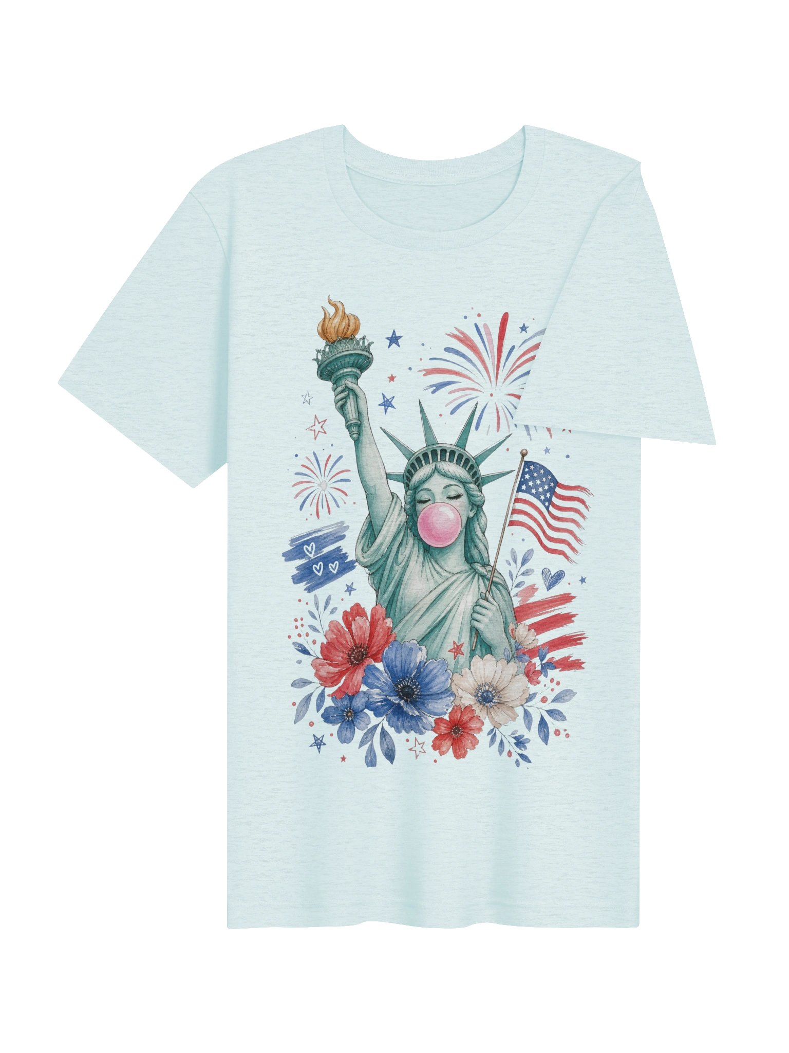 Lady Liberty Bubblegum Tee product image (15)