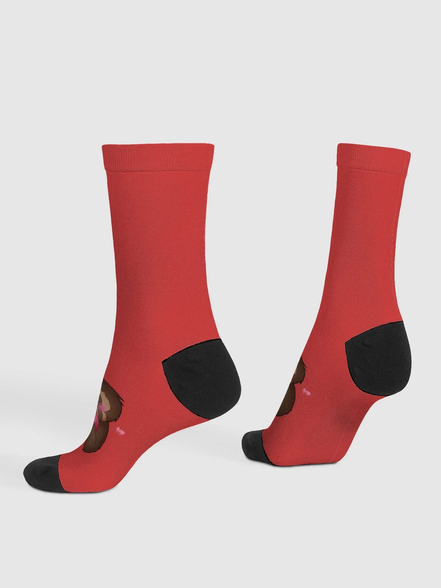 Red Cupid Blushing Crew Socks product image (4)