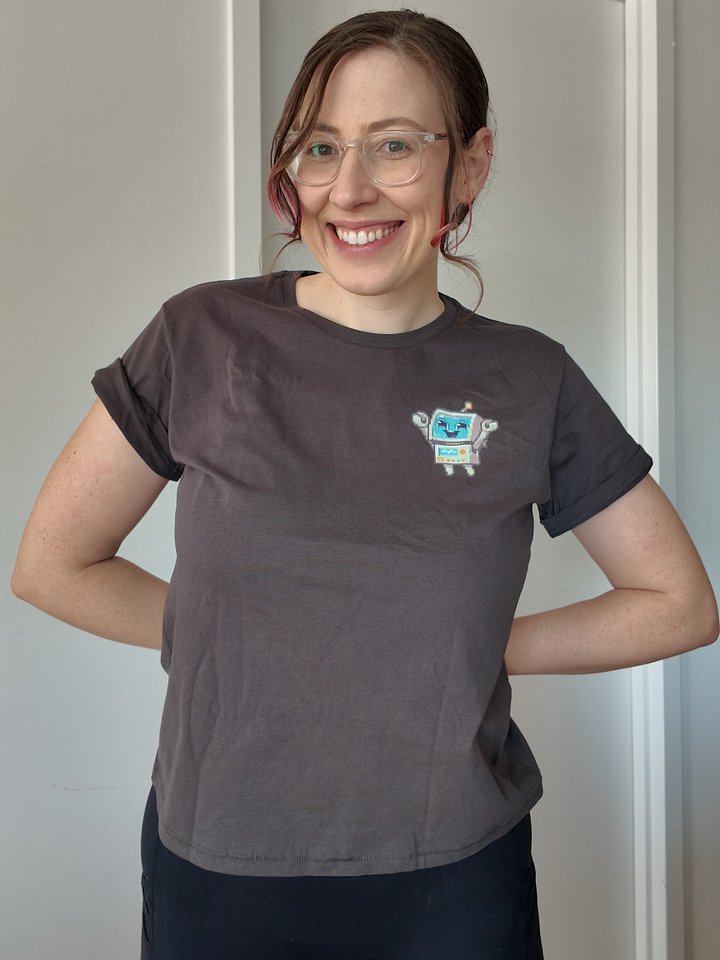Happy Robot High Waisted Tee product image (2)