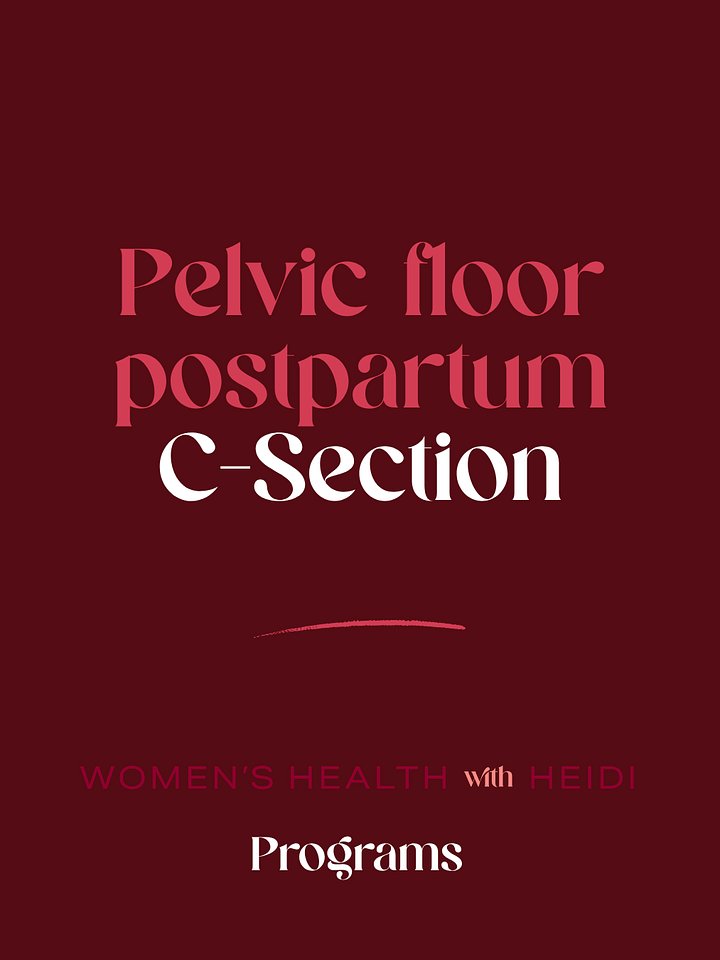 Pelvic floor postpartum - C-Section product image (1)