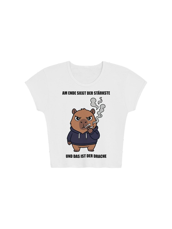 LA Apparel Womens Ribbed Baby Tee Crop Top product image (1)