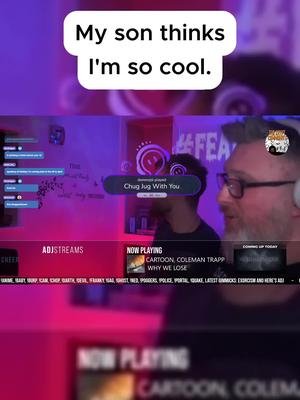 Streamer dads are the coolest, am I right? #twitchstreamer #dadsoftiktok #streamertok #twitchclips#chugjug #cooldad #streamerdad #parentsoftiktok #parenttok #dadtok