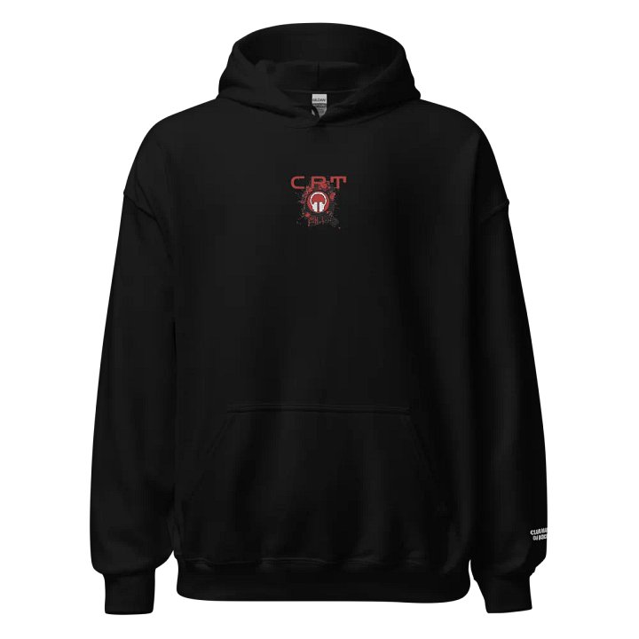 CRT Paint Splatter Headphones Centre Embroidered Gildan® Classic Hoodie product image (1)