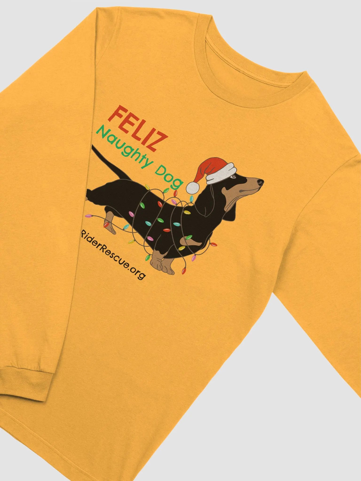 Feliz Naughty Dog Christmas Long Sleeve Tee product image (6)