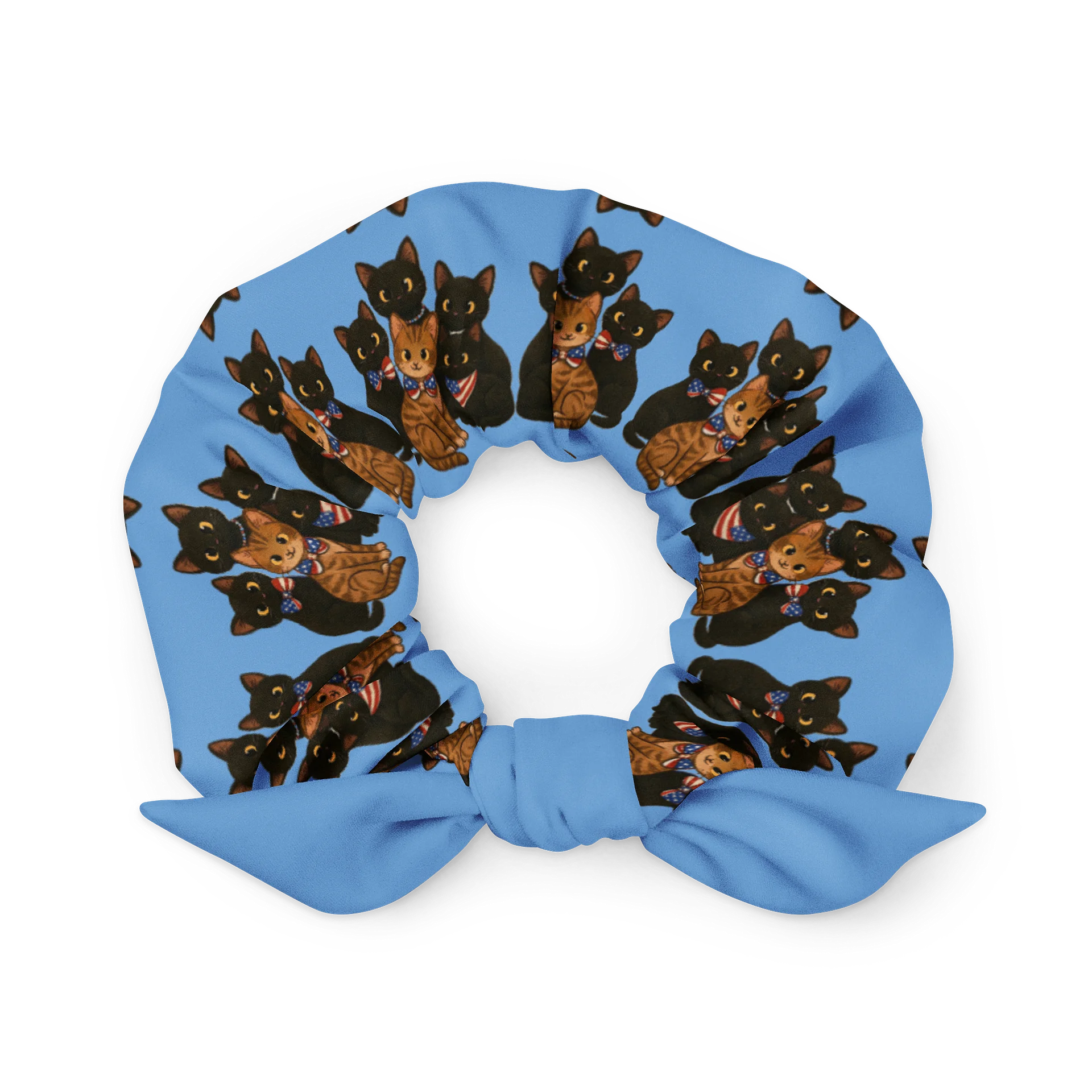 Cat brigade patriotic Print Scrunchie product image (1)