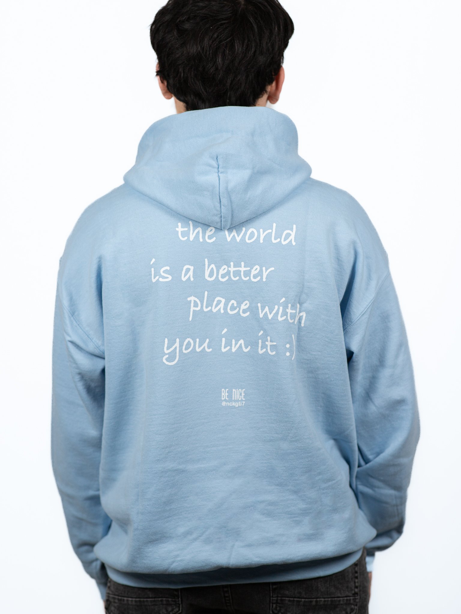 BE NICE Embroidered Message Hoodie product image (1)
