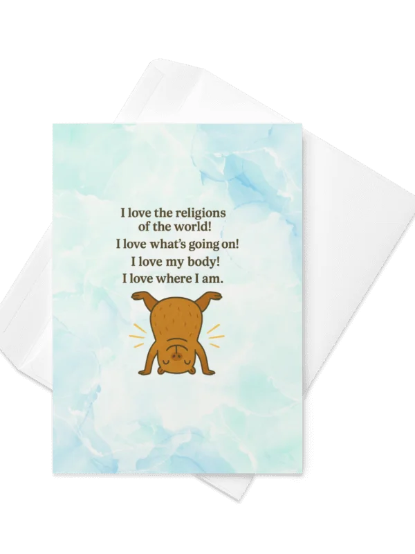 I Love The Religions Cappy - Card product image (2)