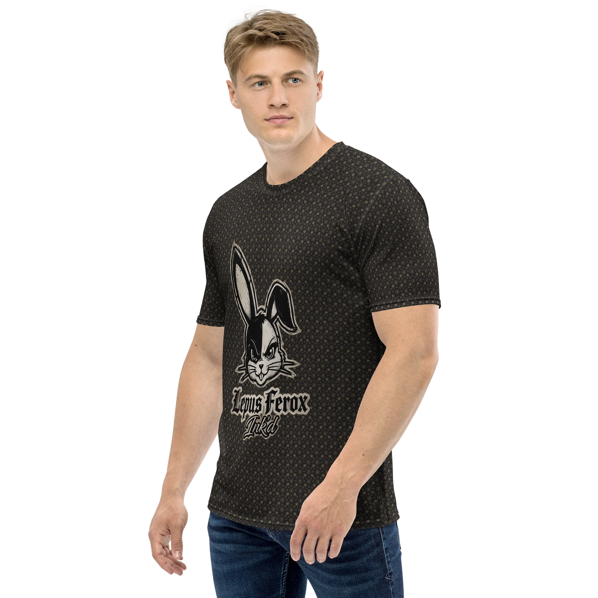 Lepus Ferox — Rider Hare Allover Tee product image (3)