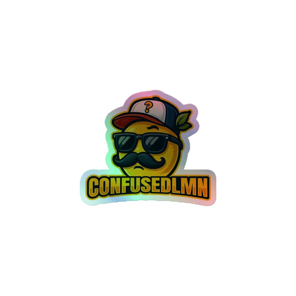 ConfusedLMN Holographic Sticker product image (1)