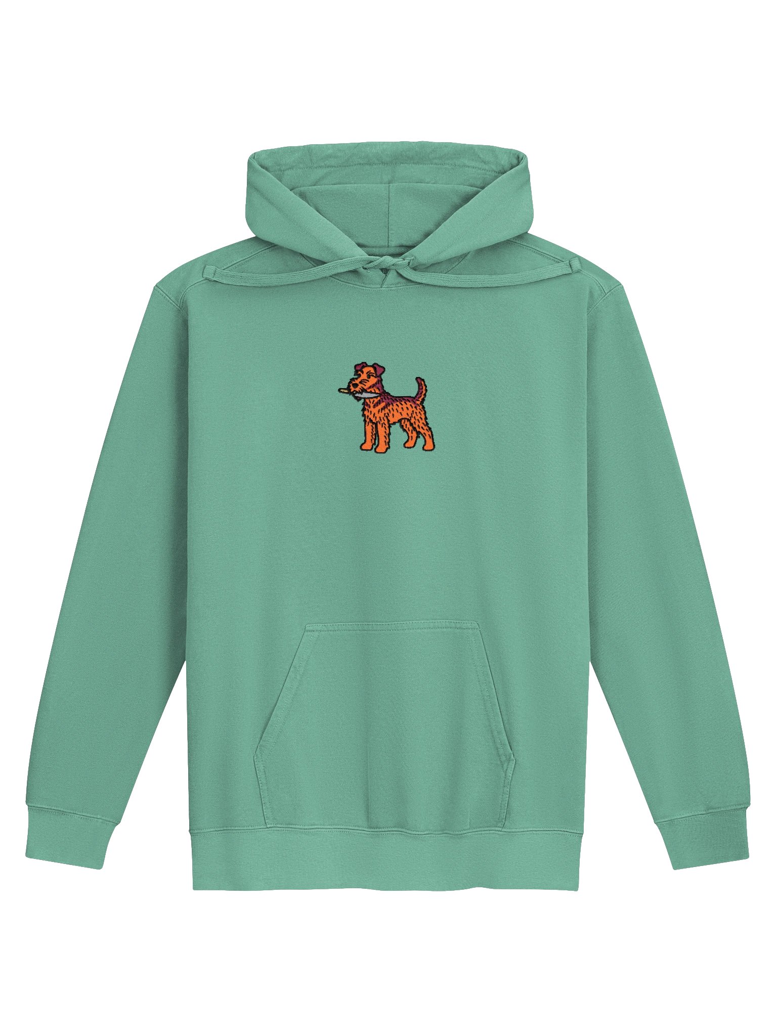 Funny Chibi-Style Irish Terrier(Red) Embroidered Premium Hoodie product image (41)