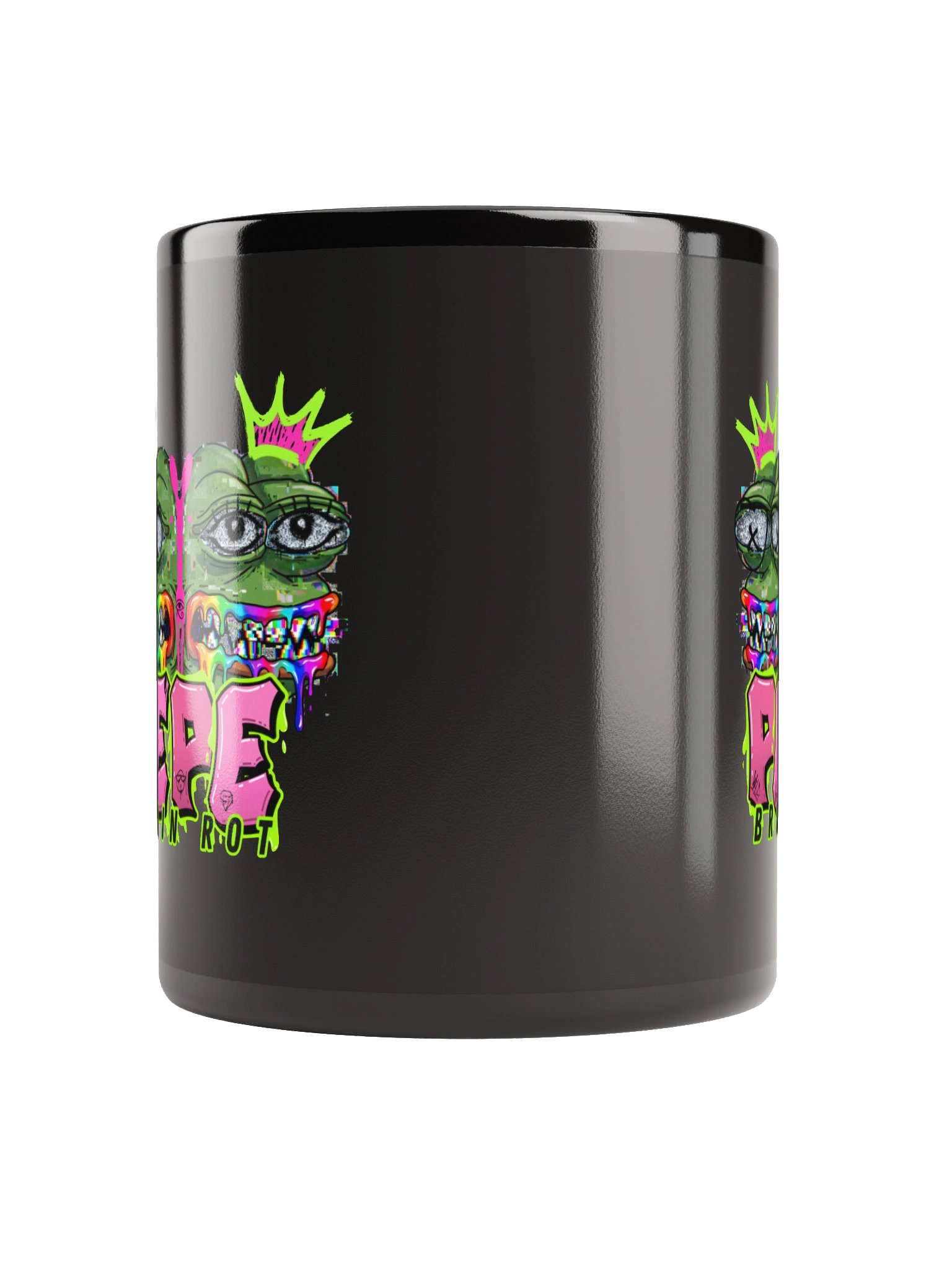 Pepe Brain Rot Crown Mug product image (3)