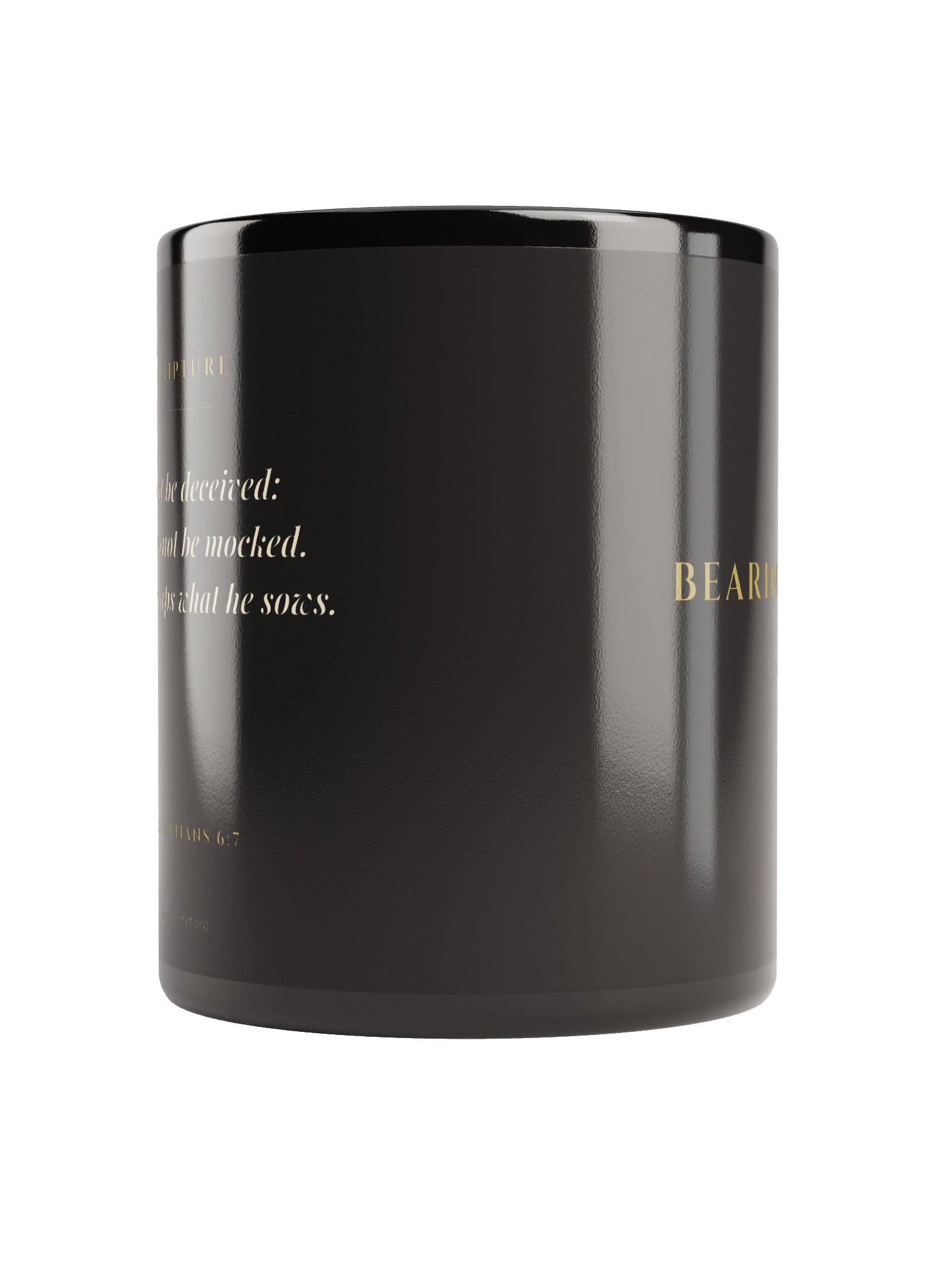 Galatians 6:7/Do Not Be Deceived Mug (Black) product image (4)
