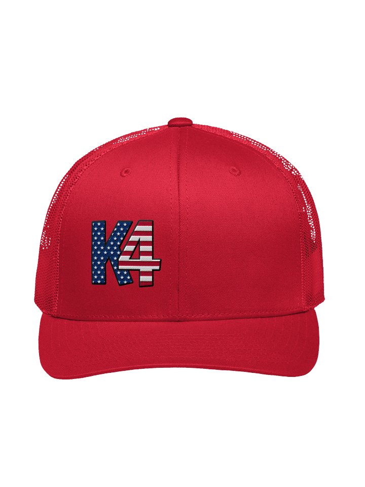 K4 Logo Trucker Hat (July 4th Edition Logo) product image (6)