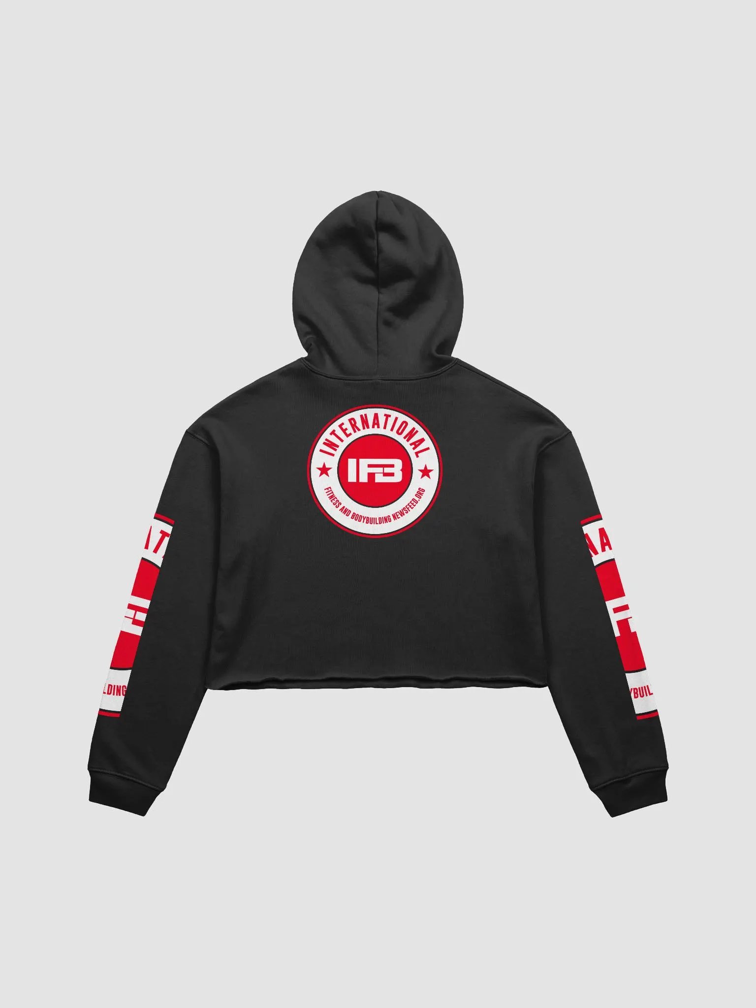 IFBNewsfeed.Org's Bella+Canvas Fleece Crop Hoodie product image (2)