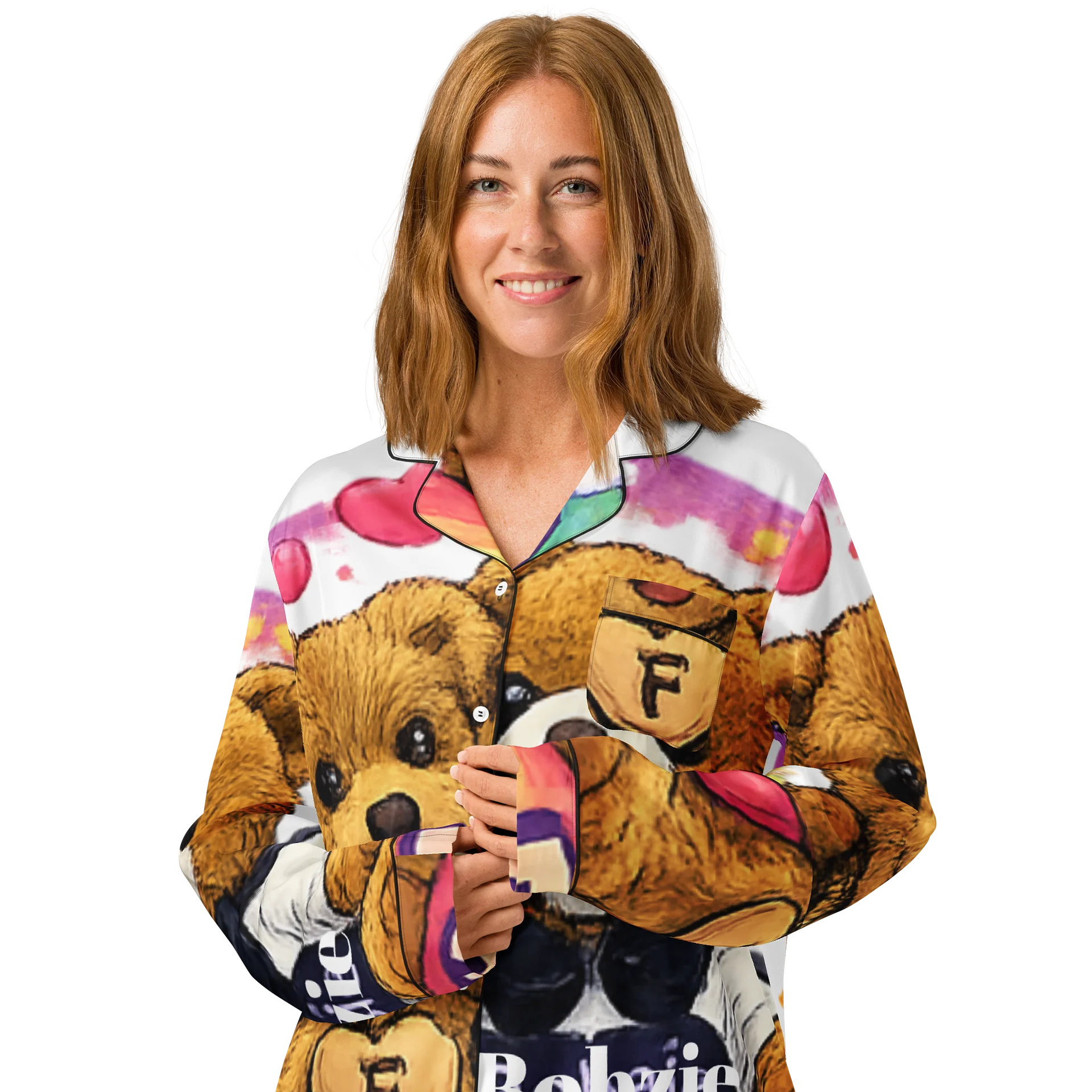 Fayzie & Bobzie Rainbow Love Women’s Pajama Top | Cozy Comfort Edition by FayzieBobs product image (3)