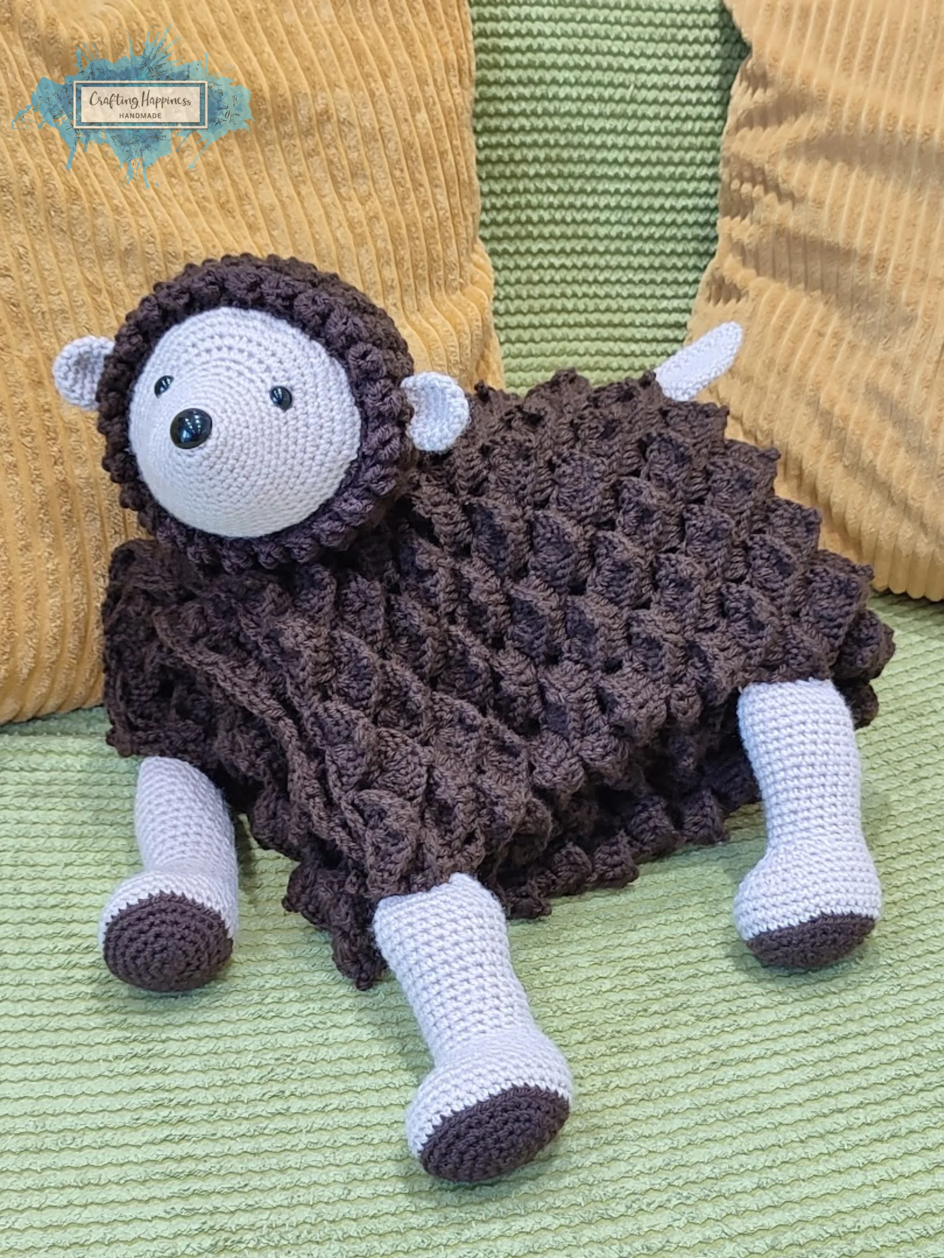 Hedgehog Crochet Baby Blanket Pattern, Pram Toy Lovey (PDF Pattern) product image (5)