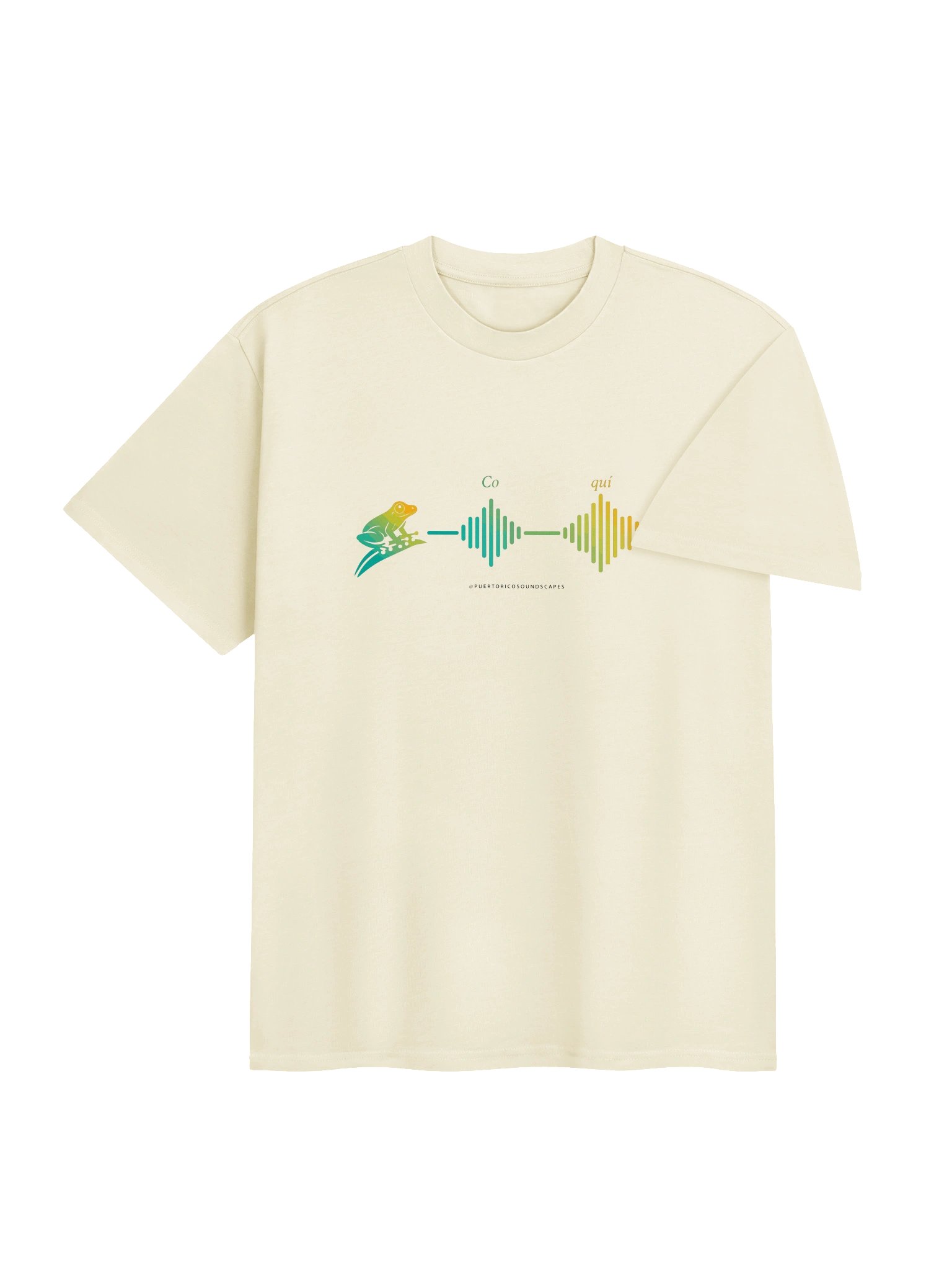 Coquí Wave Tee — Natural product image (4)