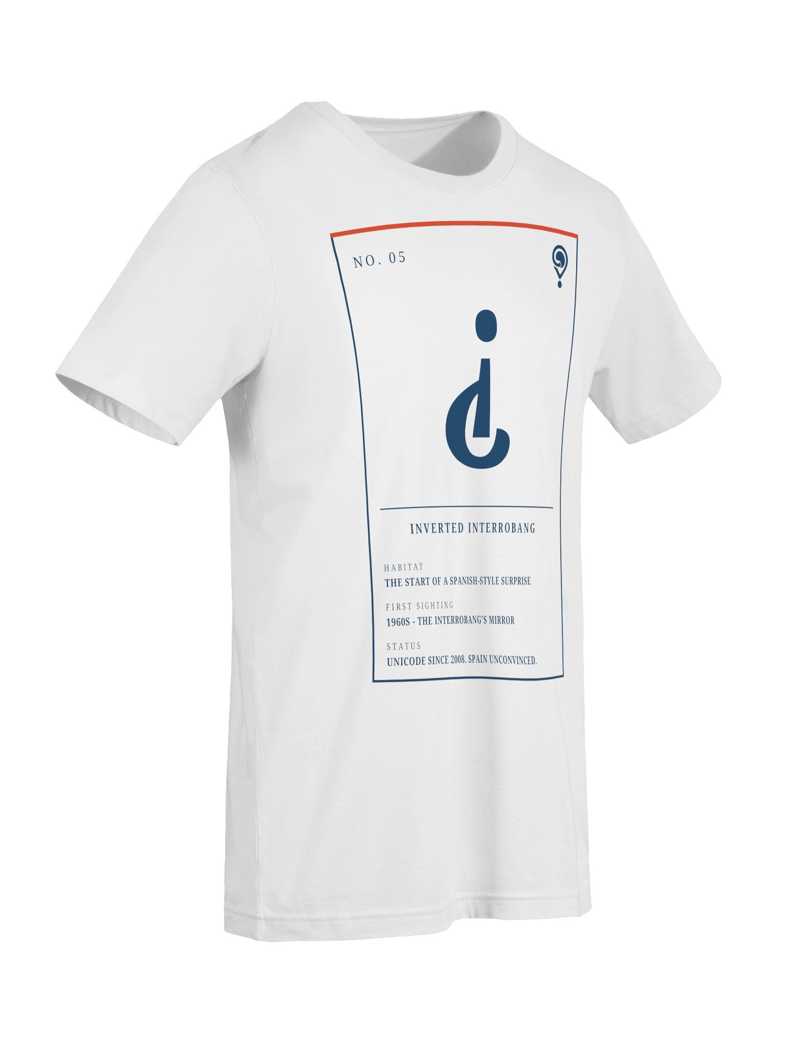 No. 05 Inverted Interrobang Tee (White) | Field Guide Specimen Series product image (7)