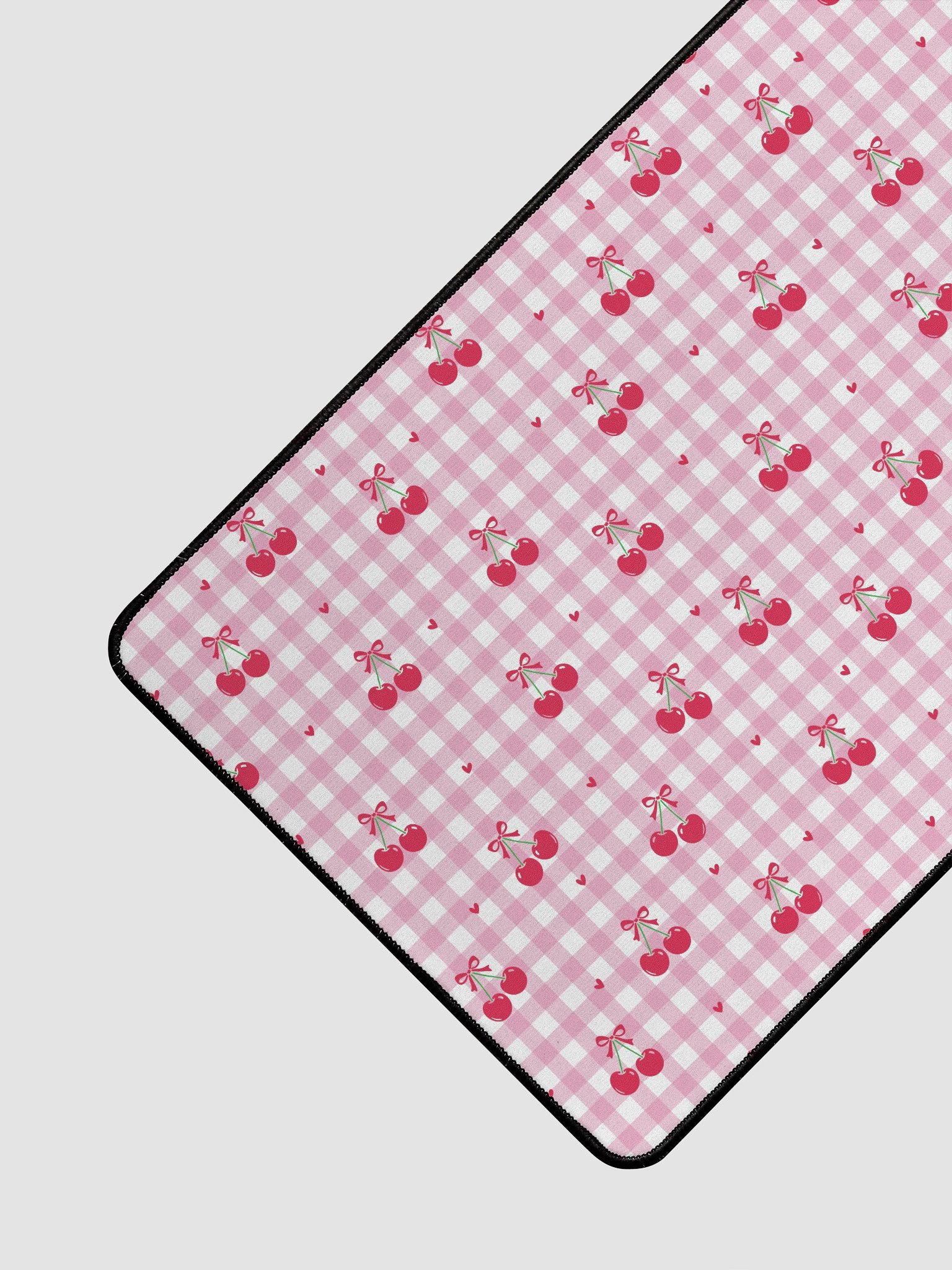Cherries and Plaid Dreams Desk Mat-''15.5 x 31.5'' product image (3)
