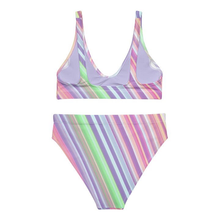Luminous Stripes High Waist Bikini Set product image (2)