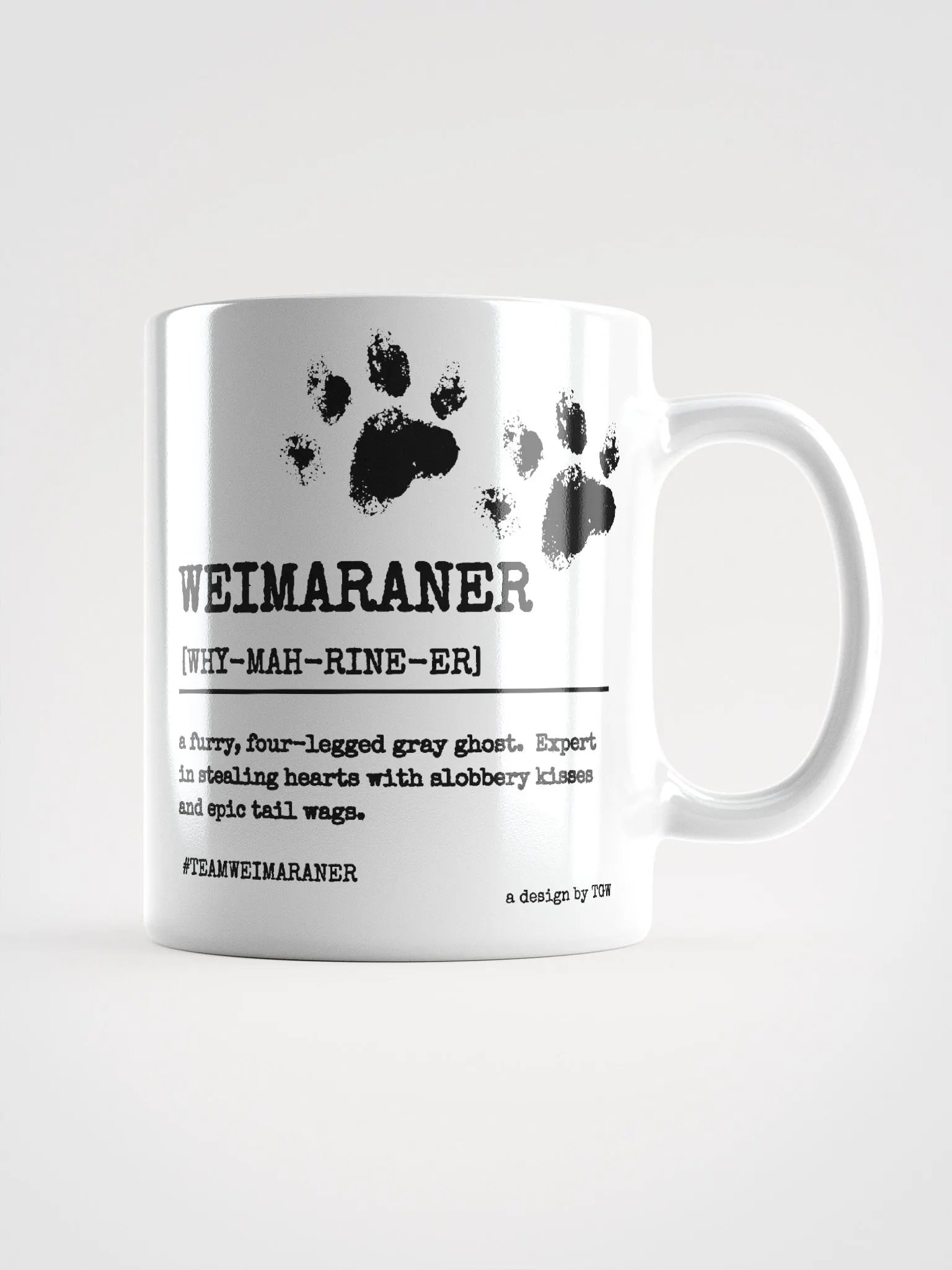 Definition of Weimaraner - Glossy White Mug product image (2)