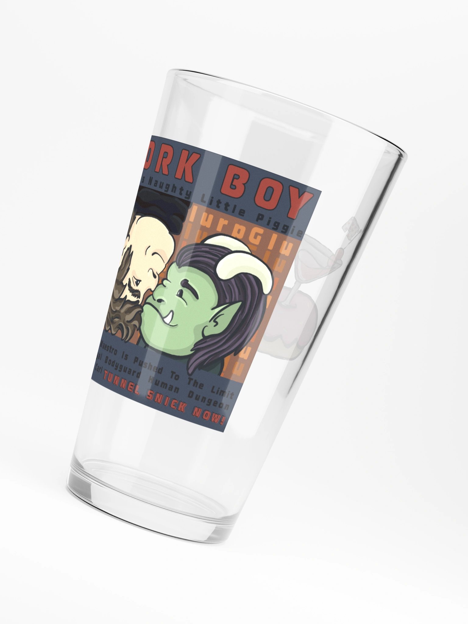 Carl's Naughty Little Piggy Snick Pint Glass product image (3)
