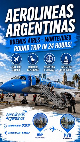 Join me this week on a fascinating South American round trip as I fly with @aerolineas_argentinas from Buenos Aires to Montev...