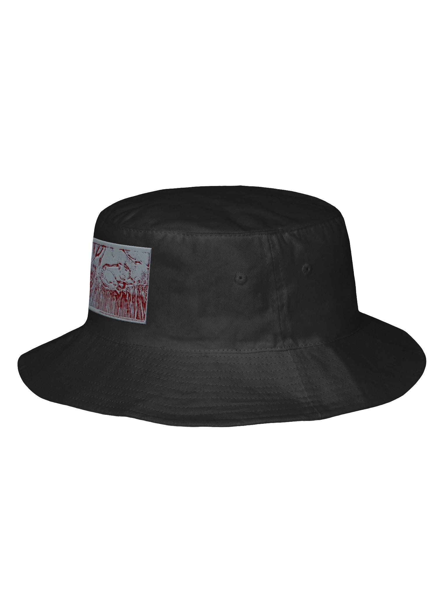 The cat in the grass Flexfit Bucket Hat product image (2)