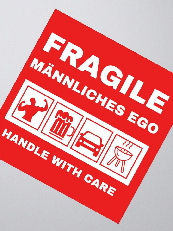 Fragiles Männliches Ego Sticker product image (4)