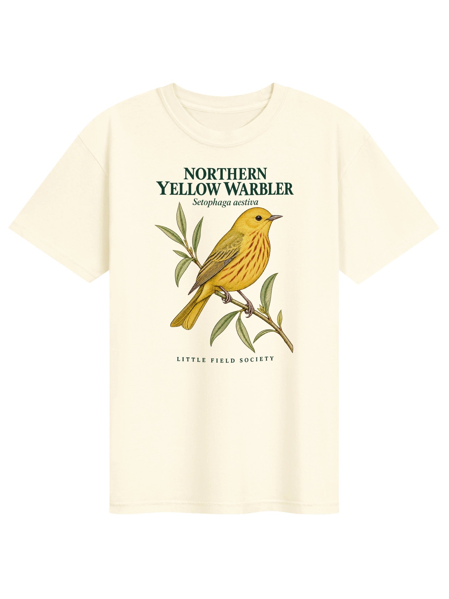 Northern Yellow Warbler — Birding T-Shirt product image (1)