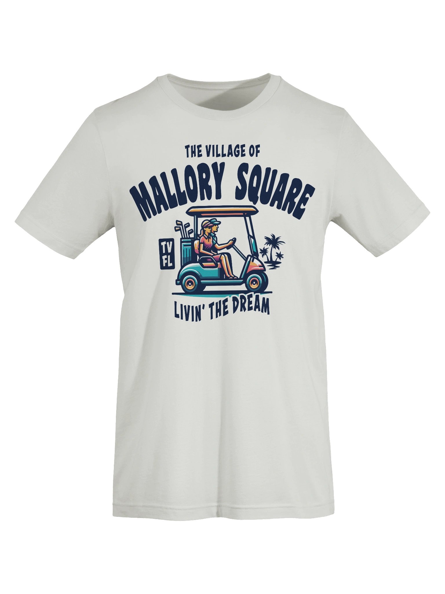 The Village of Mallory Square TV FL Golf Cart Design T-Shirt product image (59)