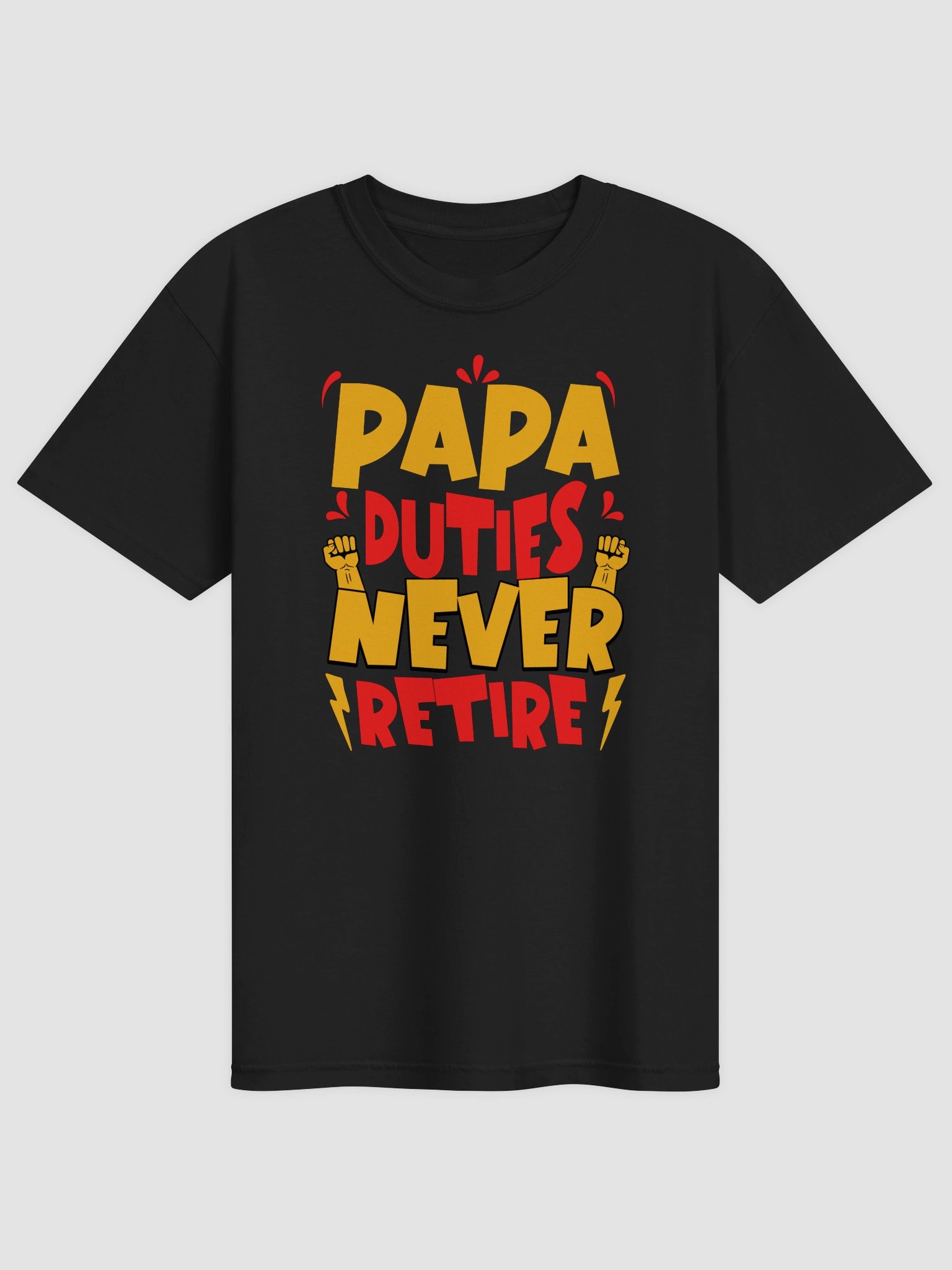 Papa Duties Never Retire Graphic Tee product image (1)